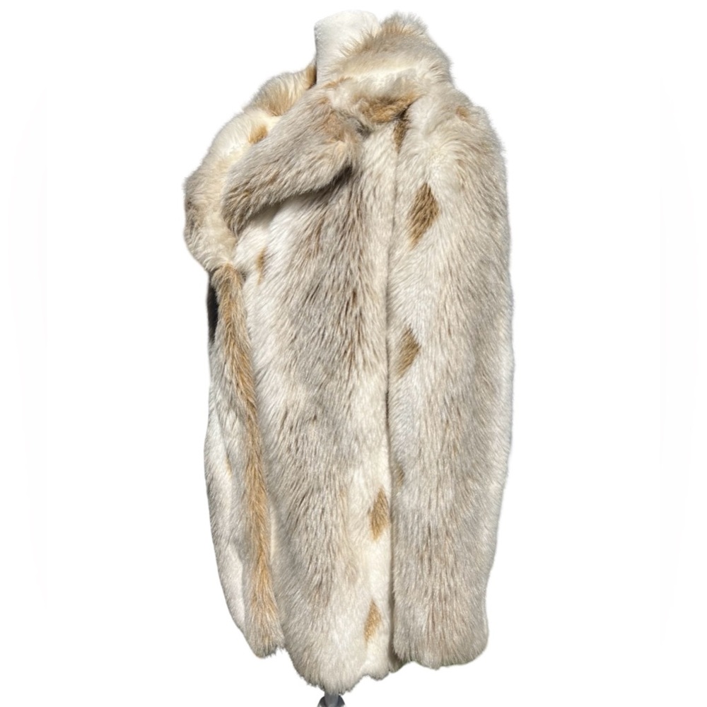 VTG ILGWU UNION-MADE Faux Fur Coat Hollywood Glam Statement Jacket USA-Made - Picture 3 of 15